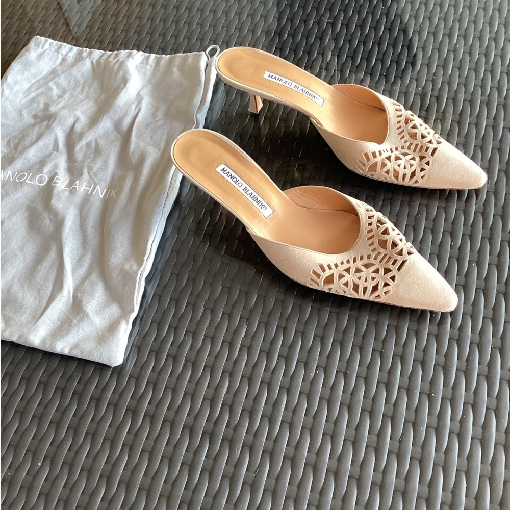 Manolo Blahnik womens shoes. Size 39.  Comes with dust bag.  Authentic.